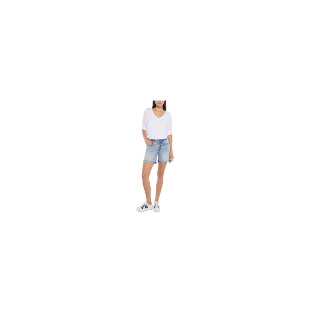 Nydj Roxanne Frayed Hem Denim Shorts